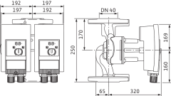 Wilo Yonos MAXO-D 40/0,5-16 Frekans Konvertörlü Sirkülasyon Pompası 17,6 mss 25,6 m³/h