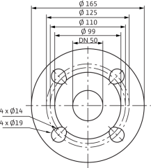Wilo Yonos MAXO-D 50/0,5-12 Frekans Konvertörlü Sirkülasyon Pompası 12,1 mss 26 m³/h