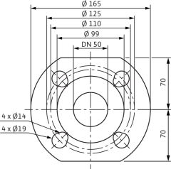 Wilo Yonos MAXO-D 50/0,5-16 Frekans Konvertörlü Sirkülasyon Pompası 16,4 mss 39 m³/h