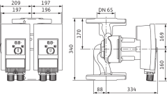 Wilo Yonos MAXO-D 65/0,5-12 Frekans Konvertörlü Sirkülasyon Pompası 11,5 mss 43 m³/h