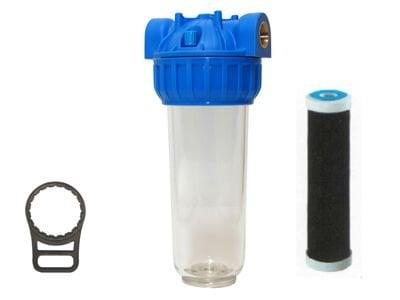 Aquafer 10 Blok Karbon Tüp Su Filtresi 1 inc Su Tatlandırıcı