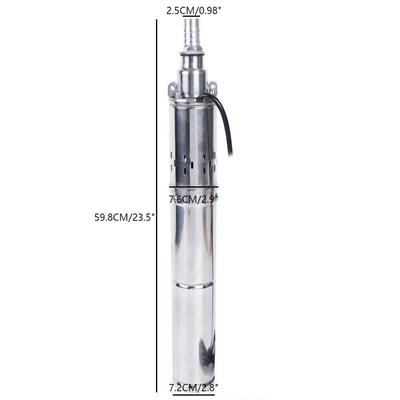 24 Volt 370 Watt Dc Solar Güneş Enerjili Fırçasız Dalgıç Pompa 65 mss 2 m³/h