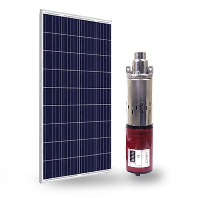 24 Volt Dc Solar Güneş Enerjili Dalgıç Pompa 250W 15 Mt Kablolu Panel Set