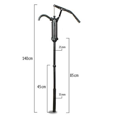 Plastik Manuel Varil Pompası 20lt/dk, Mazot Yağ Pompası