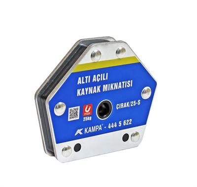 Çırak/25S Manyetik Kaynak Gönyesi 2 ADET 6 Açılı, 25 Kg Kaynak Tutucu Mıknatıs