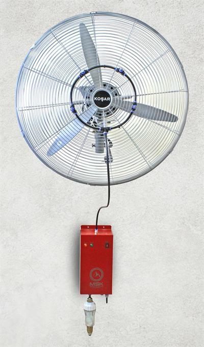 Koşar 65cm Duvar Tipi  Endüstriyel Su Buharlı Açık Alan Serinletme Vantilatörü