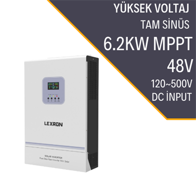 LEXRON 6.2 kW MPPT 48Volt Solar Güneş Enerji İnverteri