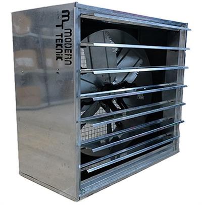 Modern Teknik KP 140 X 140 Otomatik Panjurlu Sera ve Kümes Fanı 1.1 kW 40.000 m³/h Trifaze