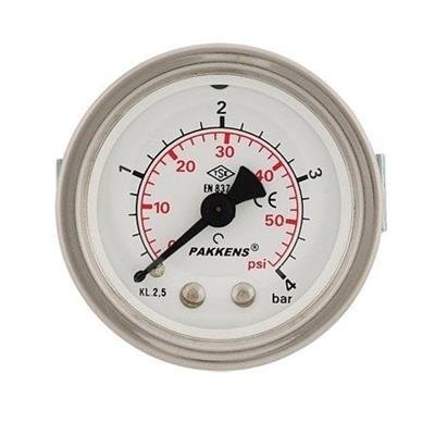 Pakkens 0-1.6 Bar 63 mm Arkadan Bağlantılı Panotipi Kuru Manometre G 1/4 inç