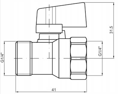 Pakkens 3/8 Mini Küresel Vana 16 Bar 80 °C Sıcaklık Dayanımı