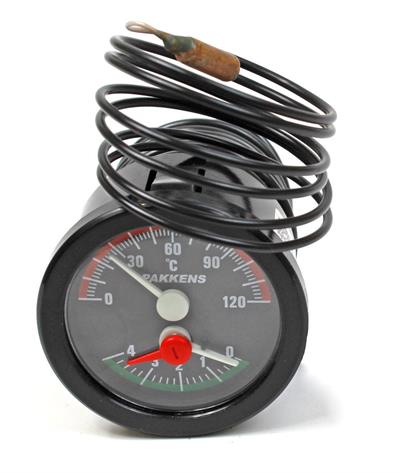 Pakkens 50 mm 120 C° / 4 Bar 1 mt Kapiler Boyu Kombine Ölçer Termometre - Manometre