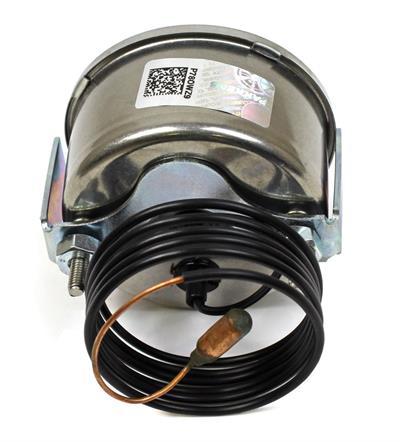 Pakkens Çap 60 0/+200 °C Arkadan Bağlantılı Pano Tip Gazlı Termometre 1mt Pvc Kaplı Kapiler Boyu