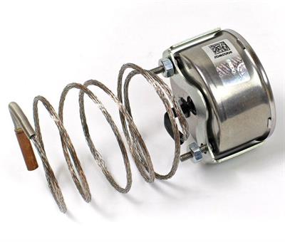 Pakkens Çap 60 0/+250 °C Arkadan Bağlantılı Pano Tip Gazlı Termometre 1mt Paslanmaz Örgülü