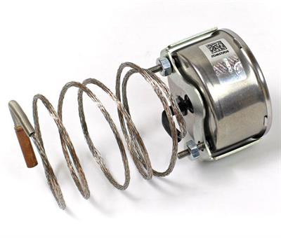 Pakkens Çap 60 0/+300 °C Arkadan Bağlantılı Pano Tip Gazlı Termometre 1mt Paslanmaz Örgülü