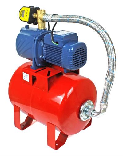 Pedrollo 4CPm 80-C Dijital Sessiz Paket Hidrofor 4 Kat 8 Daire 24 Litre Tanklı