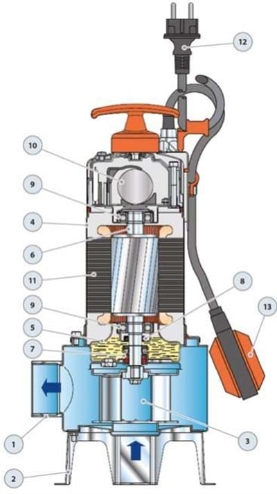 Pedrollo BC 15/50 ST TRF Flatörlü Full Paslanmaz Foseptik Dalgıç Pompa (Trifaze)