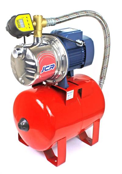Pedrollo JCRm 2A Dijital Paslanmaz Jet Hidrofor 6 Kat 10 Daire 24 Litre Tanklı