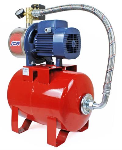 Pedrollo JCRm 2A Dijital Paslanmaz Jet Hidrofor 6 Kat 10 Daire 24 Litre Tanklı