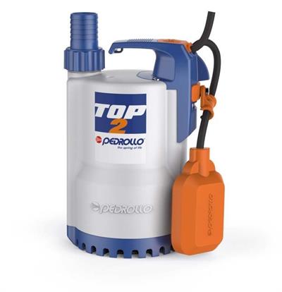 Pedrollo TOP-2 Flatörlü Plastik Gövdeli Drenaj Dalgıç Pompa 9 mss  13.2 m³/h