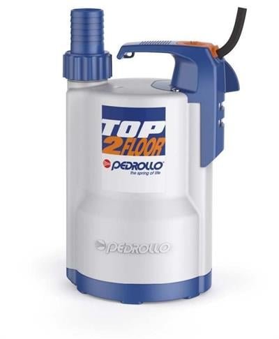 Pedrollo TOP2 FLOOR Sıfırdan Emişli Plastik Gövdeli Drenaj Dalgıç Pompa 9 mss 9.6 m³/h