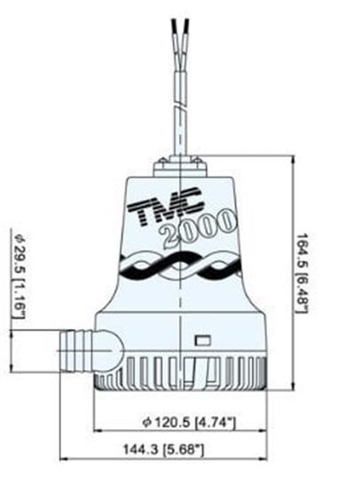 Tmc SR12112 Sintine Pompası 12V 2000 gph