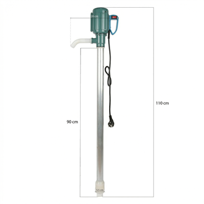 Water Sound DYB-40YT Elektrikli Yağ, Mazot, Yakıt Transfer Varil Pompası 40lt/dk 4mss
