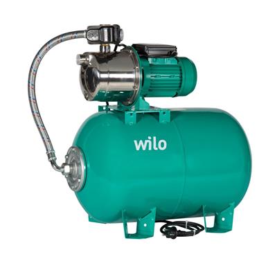Wilo Aqua SPS 50-4.47 Paslanmaz Jet Pompalı 50 Lt Tanklı Otomatik Hidrofor 5 Kat 10 Daire, 1.3Hp