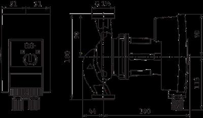 Wilo Yonos MAXO 25-0,5-10 Frekans Konvertörlü Sirkülasyon Pompası 10,8 mss 9.6 m³/h