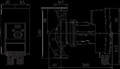 Wilo Yonos MAXO 30-0,5-7 Frekans Konvertörlü Sirkülasyon Pompası 7,4 mss  8.2 m³/h
