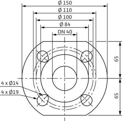 Wilo Yonos MAXO 40/0,5-4 Frekans Konvertörlü Sirkülasyon Pompası 5.4 mss  12.7 m³/h