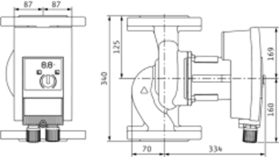 Wilo Yonos MAXO 65/0,5-12 Frekans Konvertörlü Sirkülasyon Pompası 11,6 mss  46,2 m³/h