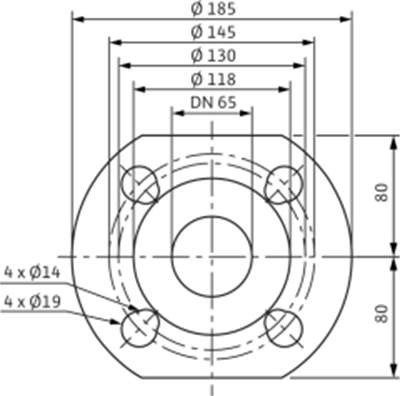 Wilo Yonos MAXO 65/0,5-12 Frekans Konvertörlü Sirkülasyon Pompası 11,6 mss  46,2 m³/h