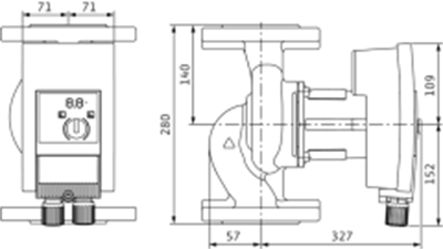 Wilo Yonos MAXO 65/0,5-9 Frekans Konvertörlü Sirkülasyon Pompası 10,1 mss  32 m³/h