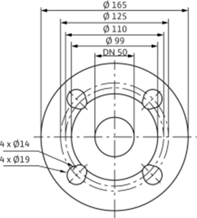 Wilo Yonos MAXO-D 50/0,5-9 Frekans Konvertörlü Sirkülasyon Pompası 9,6 mss 26,4 m³/h