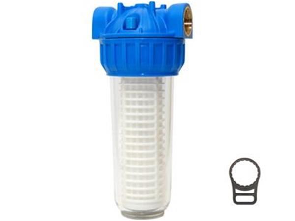 Aquafer - Aquafer 10'' Yıkanabilir Su Filtresi 1.1/2 inç 100 Mikron