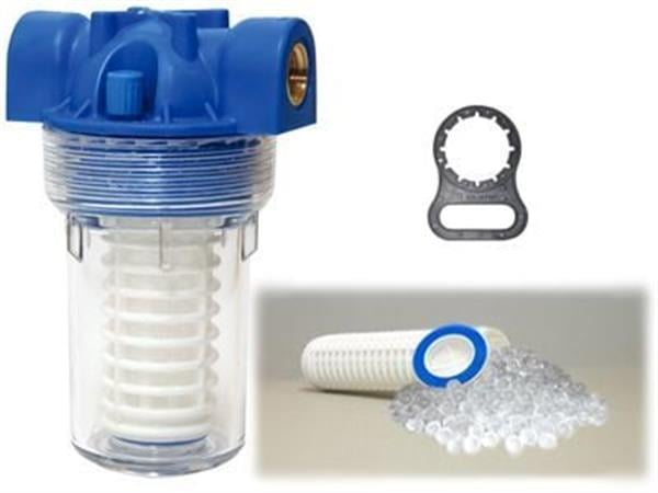 Aquafer - Aquafer 5'' Siliphos Filtre 1/2 inc 50 Micron Yıkanabilir Kireç Önleyici Filtre