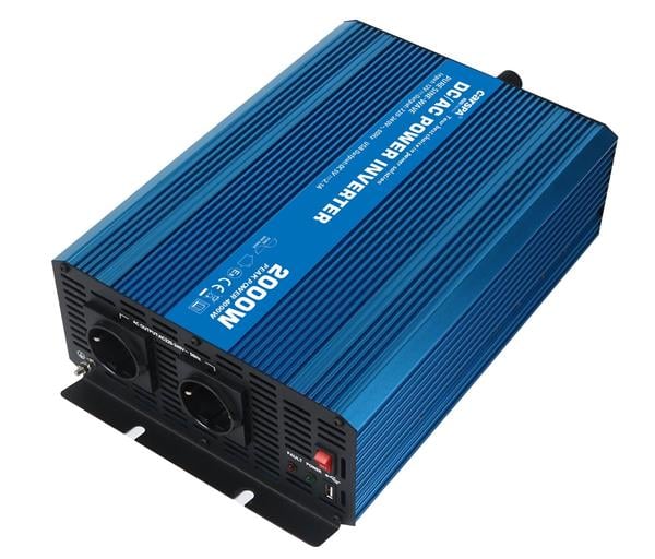 Carspa - CARSPA Güneş Enerji Sistemi İnverteri, Solar Enerji İnverteri 2000W-12V Tam Sinüs İnverter