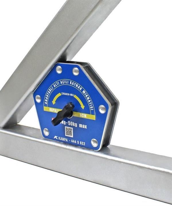 Kampa - Çırak-50M/A Manyetik Kaynak Gönyesi On-Off Anahtarlı 6 Açılı, 35-50 Kg Kaynak Tutucu Mıknatıs