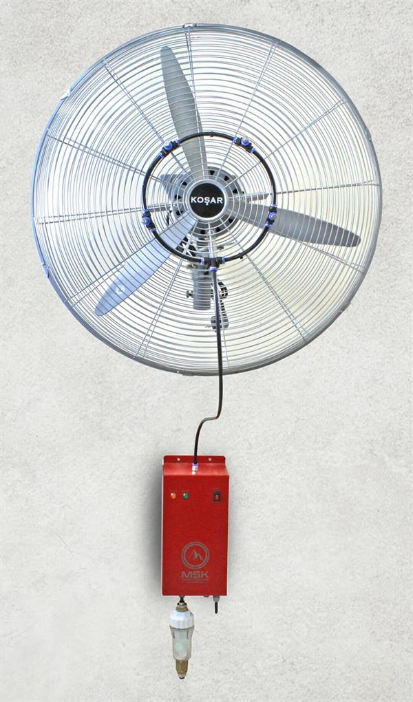 Koşar - Koşar 65cm Duvar Tipi  Endüstriyel Su Buharlı Açık Alan Serinletme Vantilatörü