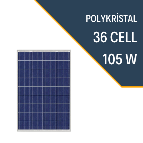 Lexron - Lexron 105 Watt Solar Güneş Enerji Paneli POLYKRİSTAL