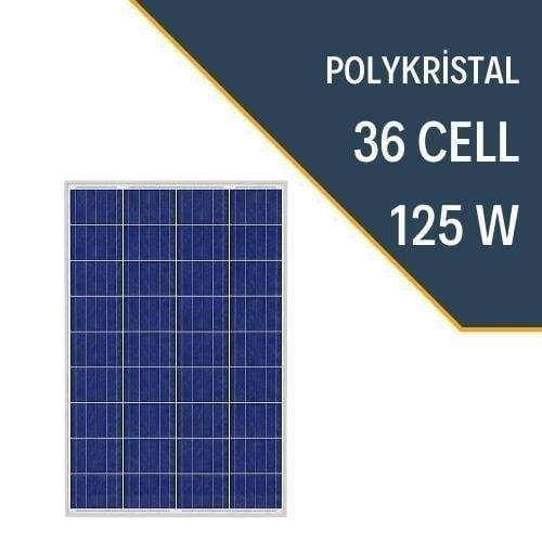 Lexron - Lexron 125 Watt Solar Güneş Enerji Paneli POLYKRİSTAL