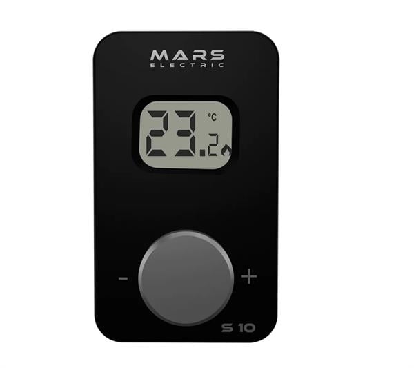 MARS - Mars S10 Kablosuz Dijital Oda Termostatı Yüksek Hassasiyetli Siyah