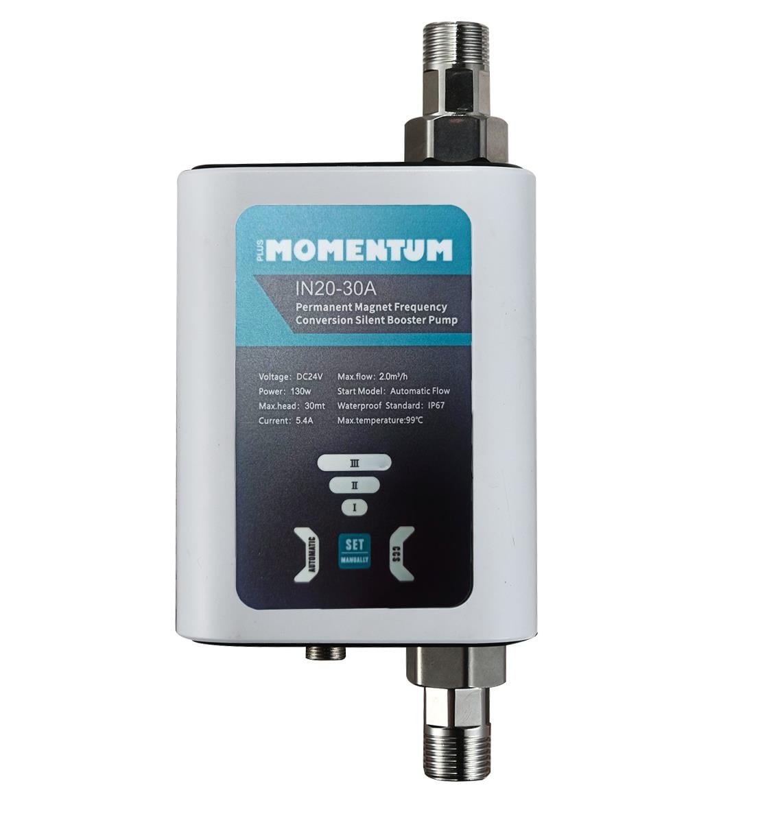 Momentum - Momentum SESSİZ Güneş Enerji Basınç Arttırıcı Pompa, 3 Bar 35 Lt/Dk Sıcak Su Hidroforu, Pompamat
