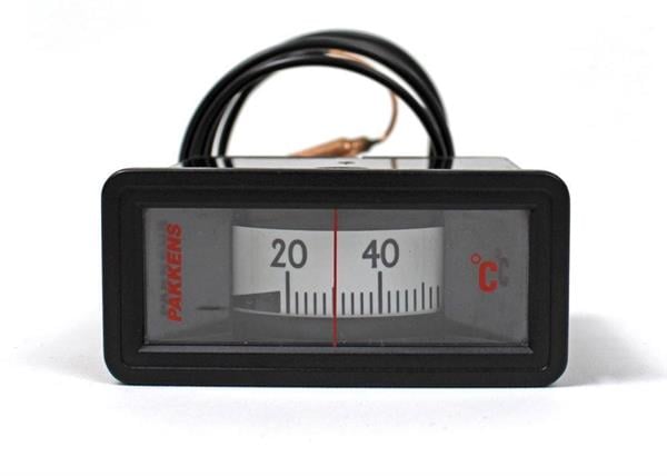 Pakkens - Pakkens 58x25 mm 0/+120 °C Arkadan Bağlantılı Gazlı Termometre 3mt Kapiler Boyu