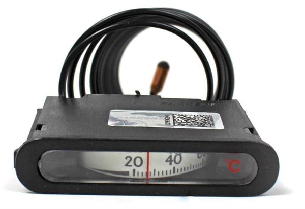 Pakkens - Pakkens 62x12 mm 0/+120 °C Arkadan Bağlantılı Gazlı Termometre 3mt Kapiler Boyu