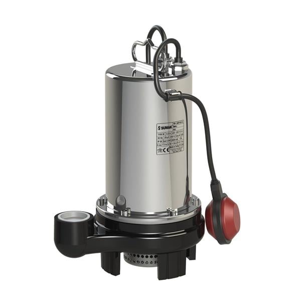 Sumak Pompa - Sumak SDF18/1.5 Y Kirli Su Dalgıç Pompa Monofaze (220V) 1.8 Hp