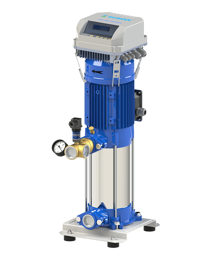 Sumak Pompa - Sumak SHT 16A-850/8-FK Düşey Milli Kademeli Frekans Kontrollü Hidrofor 23 KAT 60 DAİRE