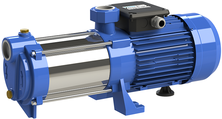 Sumak Pompa - Sumak SYM 8-220/6 Yatay Milli Kademeli Pompa Monofaze (220V) 2.2HP