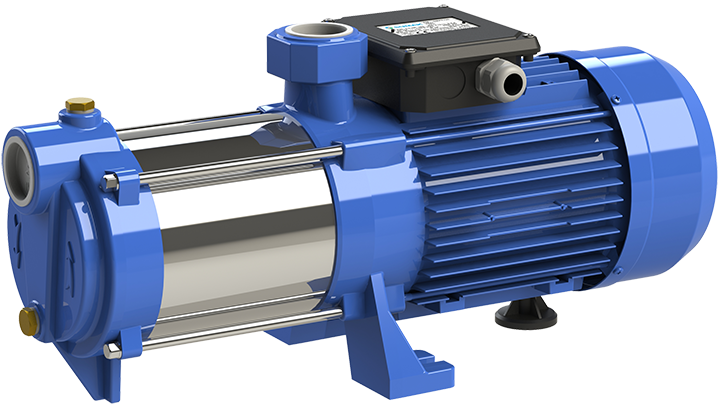 Sumak Pompa - Sumak SYM8-300/8 Yatay Milli Kademeli Pompa Monofaze (220V) 3HP