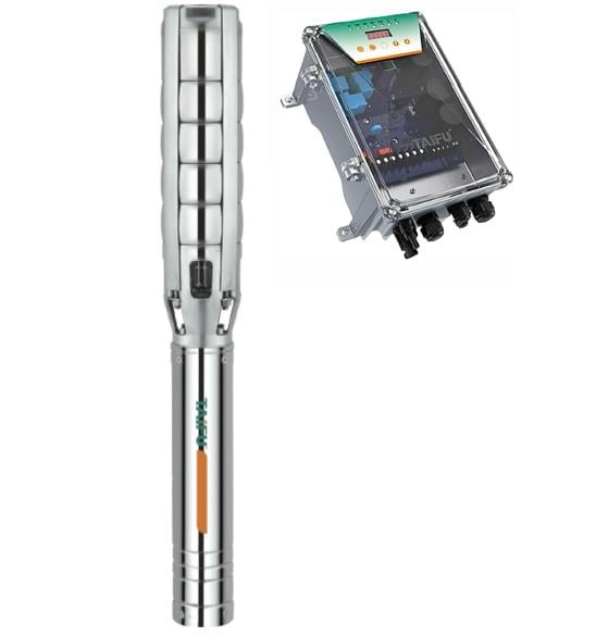 Taifu - Taifu 110 Volt 1100 Watt Dc Solar Güneş Enerjili Dalgıç Pompa 22mss 28m³/h - Harici Sürücü - Fırçasız